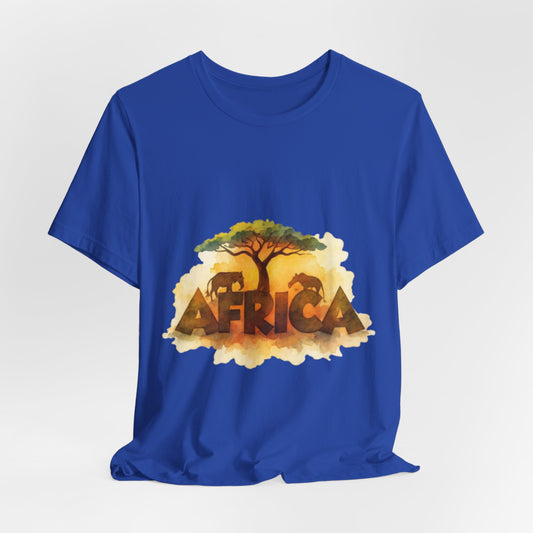 Savanna Spirit: Africa in Earth Tones – Unisex Jersey Tee