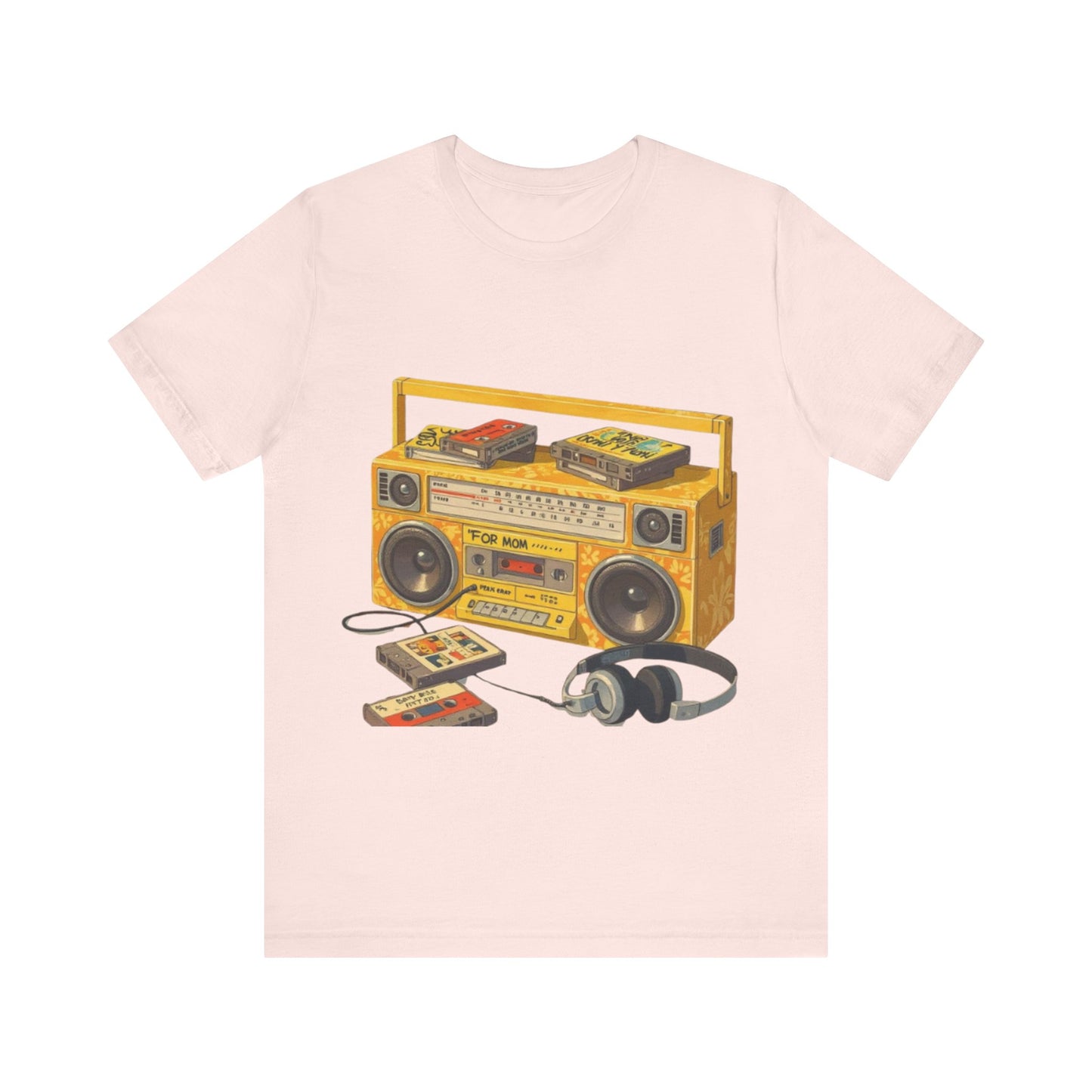 Back to the 90s: Boombox & Tapes – Unisex Jersey Tee