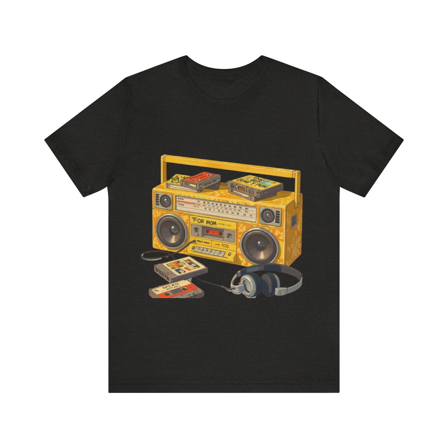 Back to the 90s: Boombox & Tapes – Unisex Jersey Tee