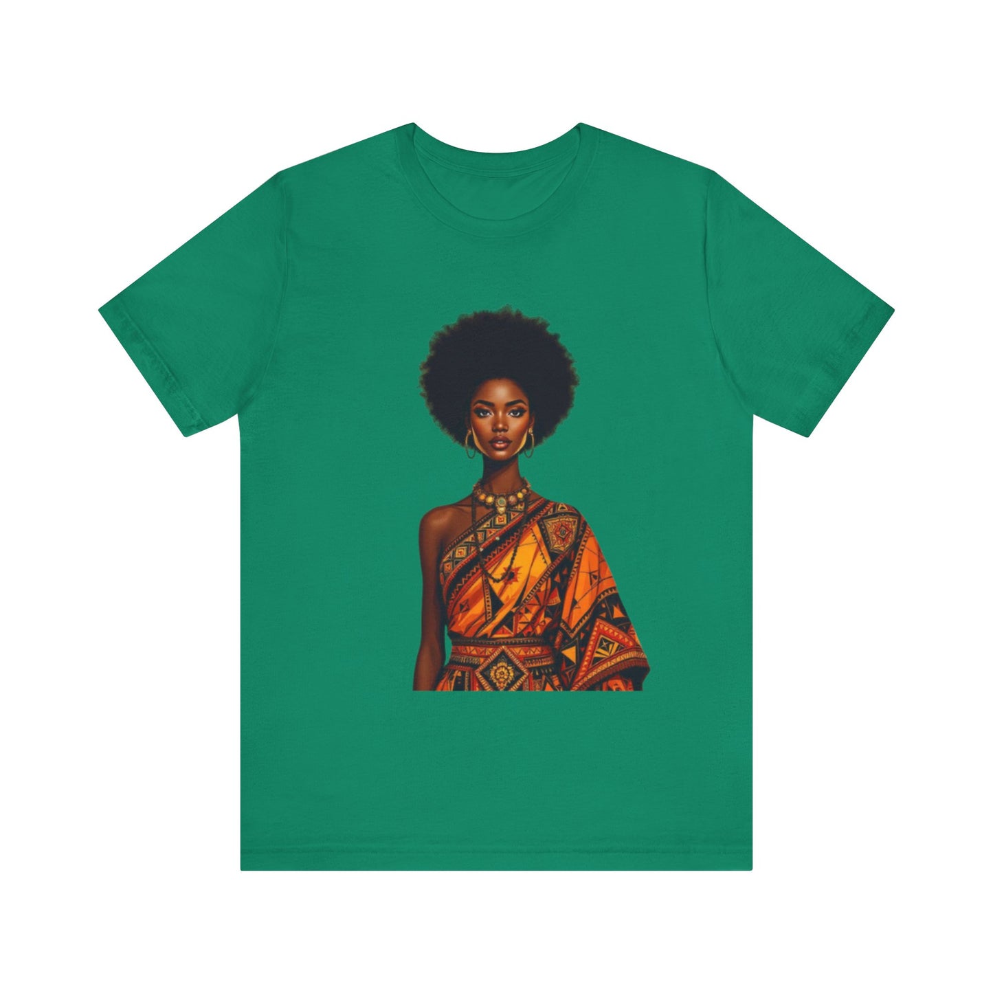 Roots of Pride: Afro Beauty in Tradition – Unisex Jersey Tee