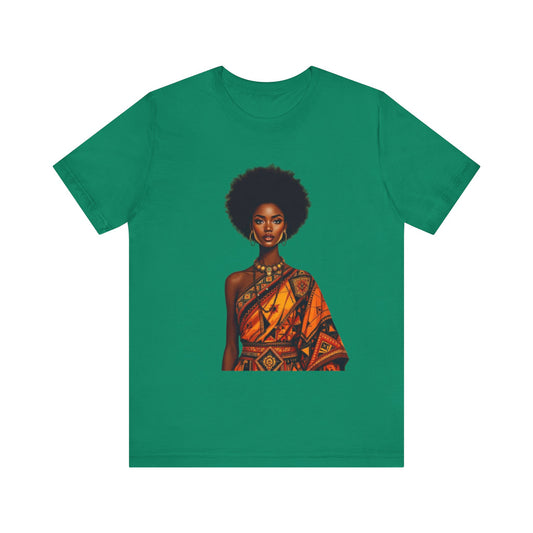 Roots of Pride: Afro Beauty in Tradition – Unisex Jersey Tee