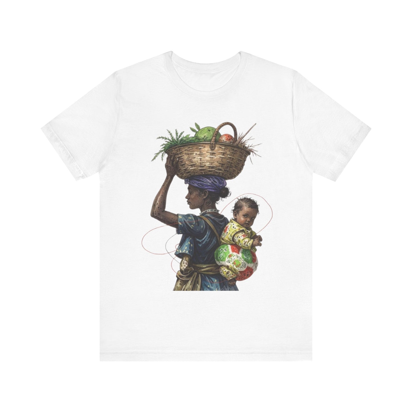 Carrying the Future: An African Mother’s Journey – Unisex Jersey Tee