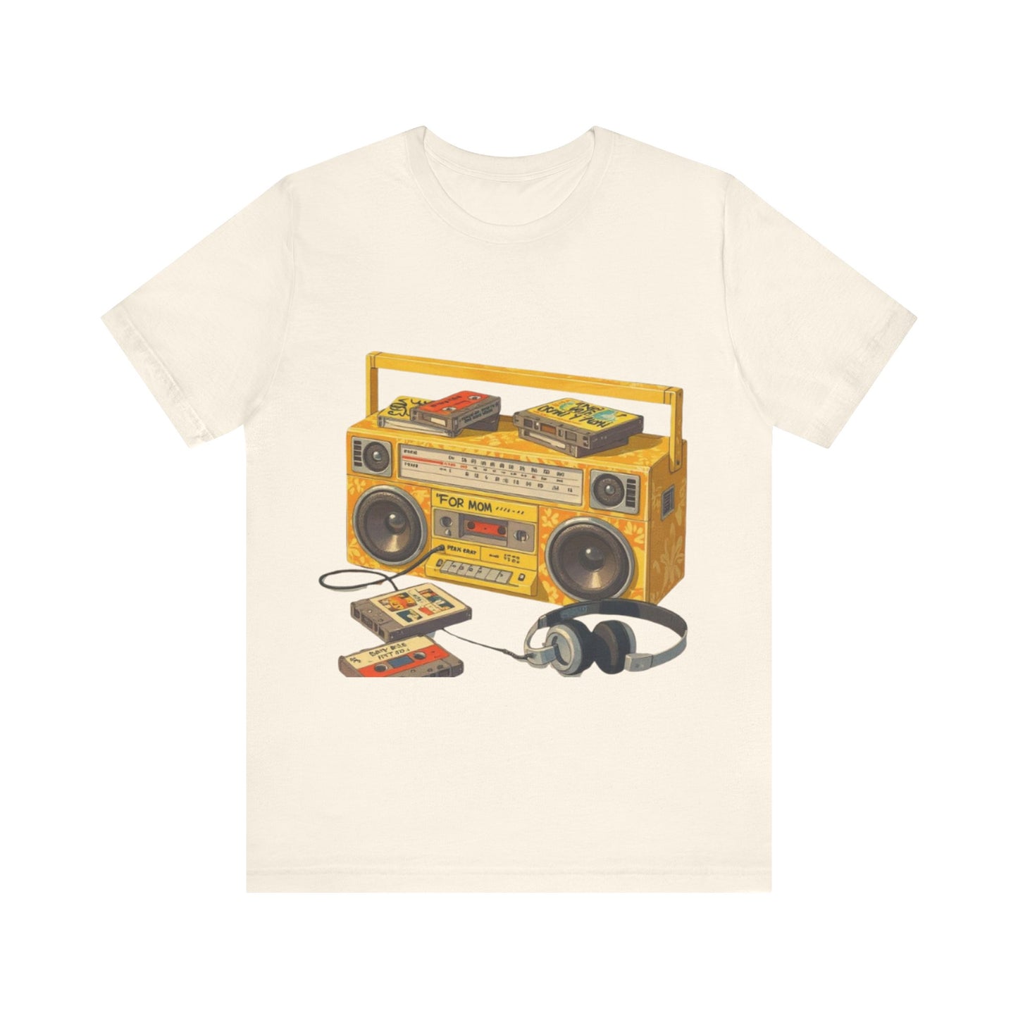 Back to the 90s: Boombox & Tapes – Unisex Jersey Tee